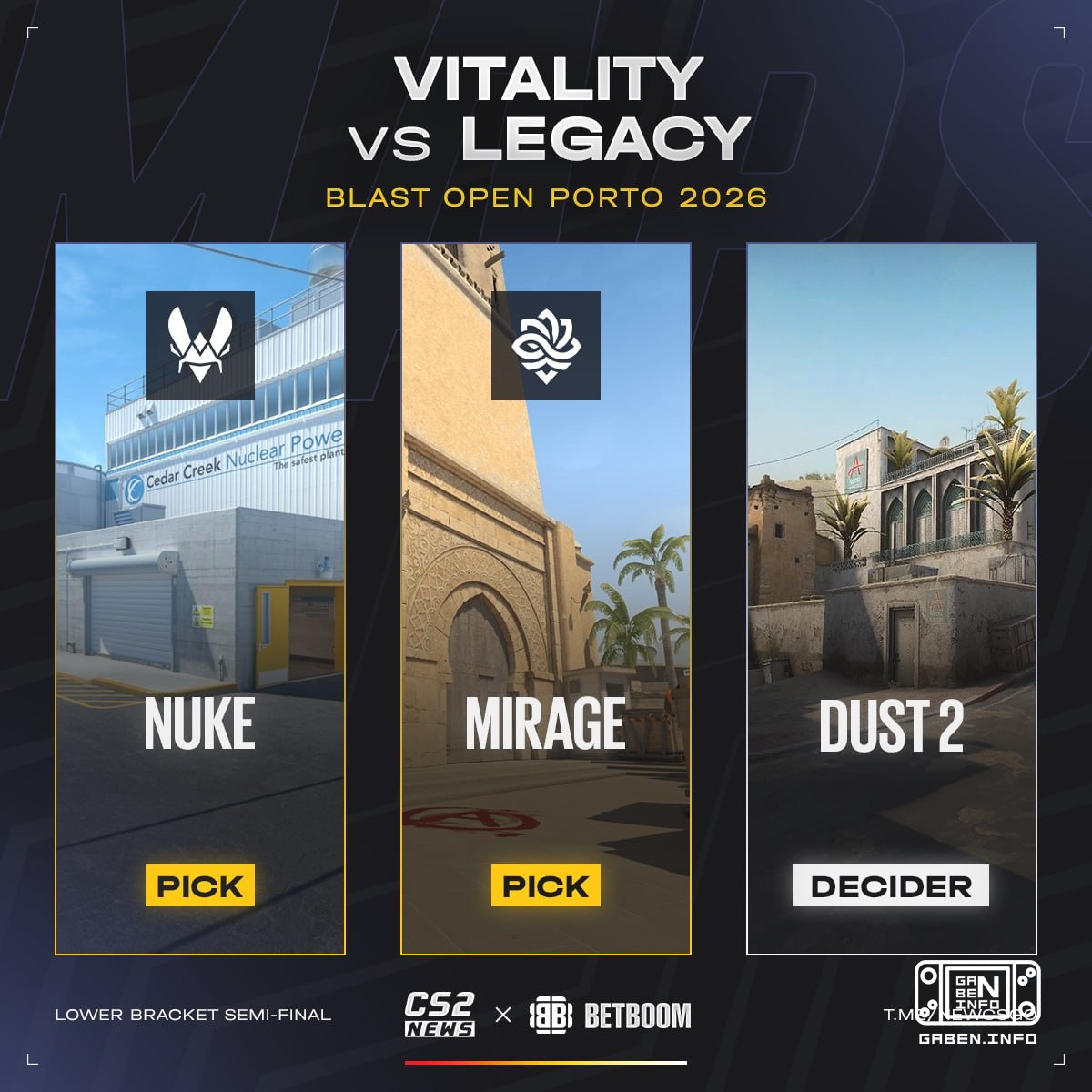😌 Schauen wir uns die Karten des Match-Days an Vitality geht ihr neues Zeitalter fort! ❤️ Vitality 🔥 Legacy