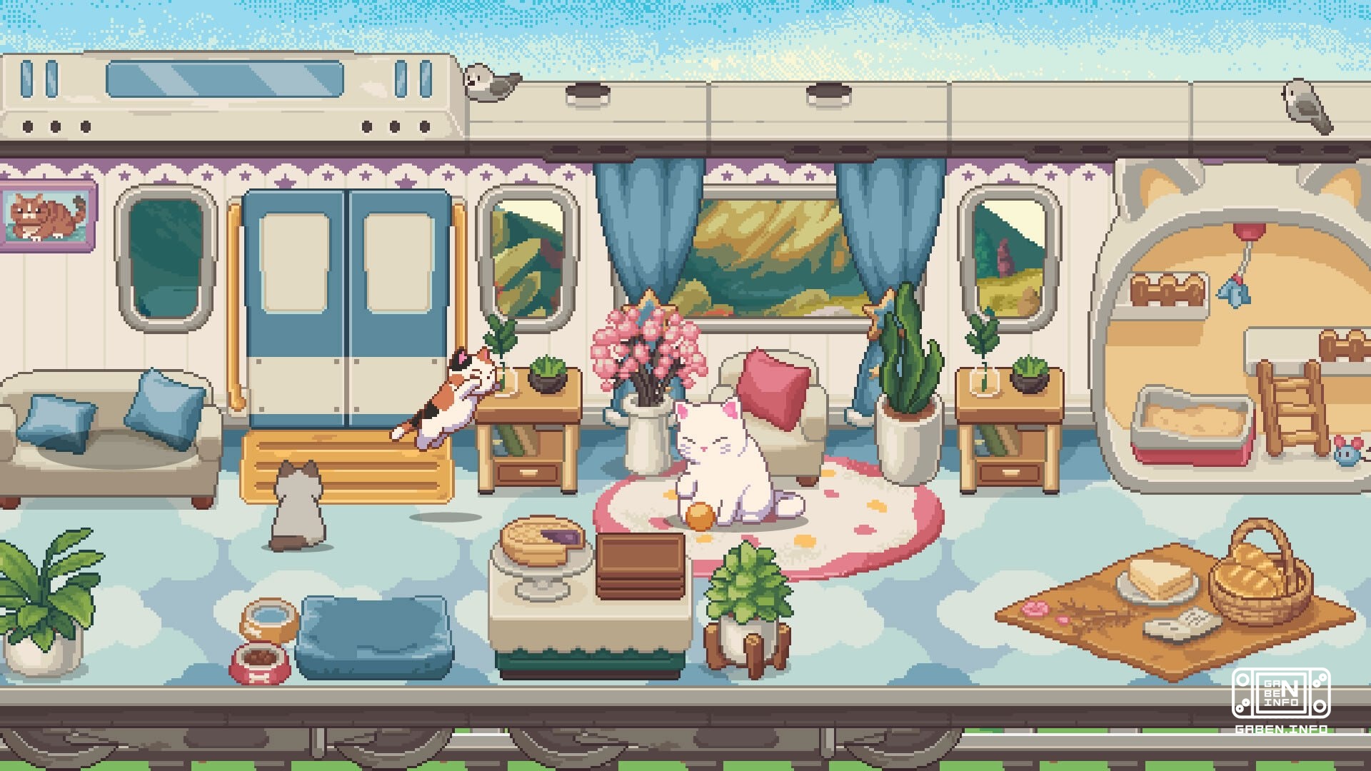 A demo of a super cute cat train has been released on Steam - Neko Station In the simulator of an overdose of cuteness, ...