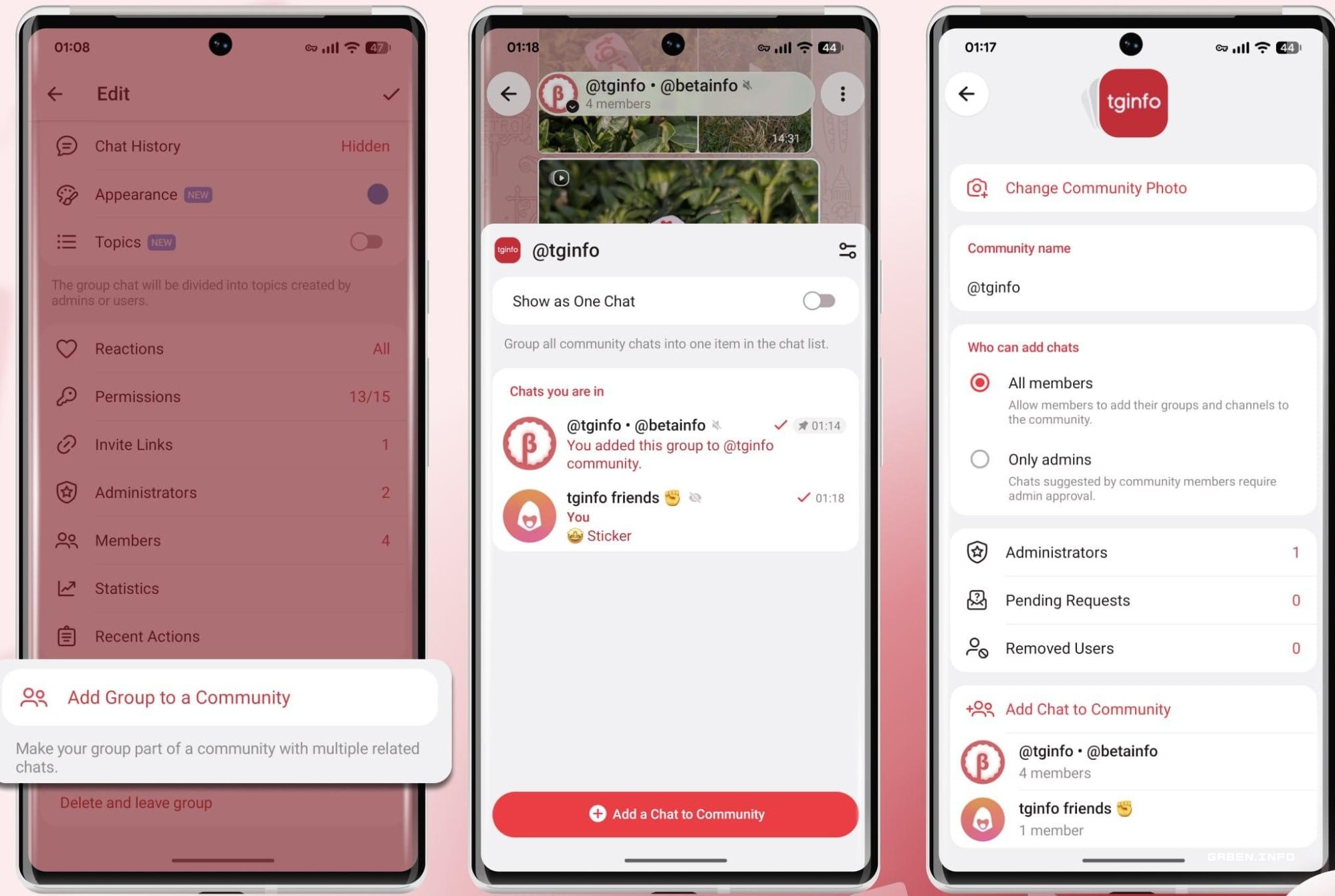 ⚡️Telegram berubah menjadi Discord - di server uji mereka menemukan kemampuan untuk menggabungkan obrolan grup Fitur ter...