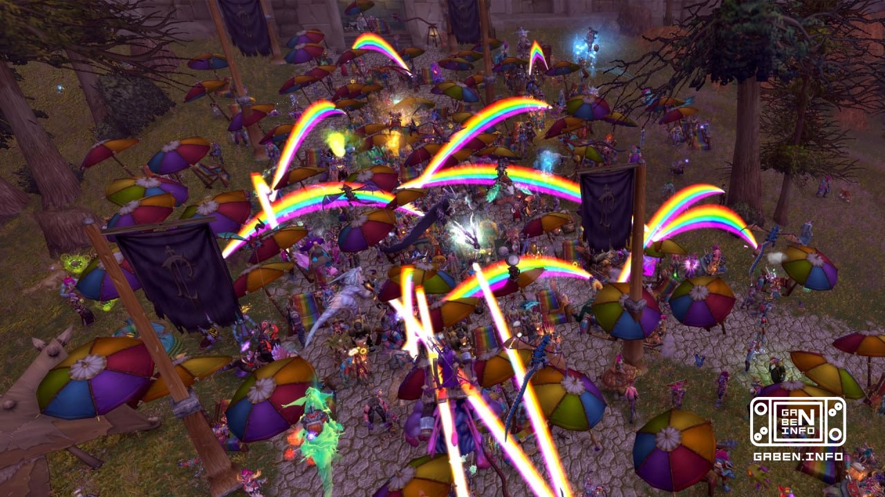 The first in the history of the game... official gay pride parade started in World of Warcraft Blizzard supported the in...