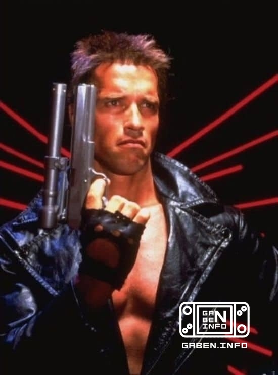 Арнольд Шварценеггер для промо к фильму "Терминатор" (1984)