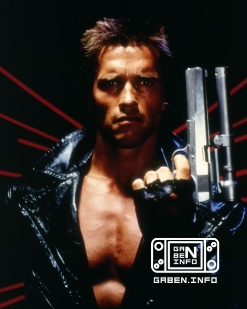 Арнольд Шварценеггер для промо к фильму "Терминатор" (1984)