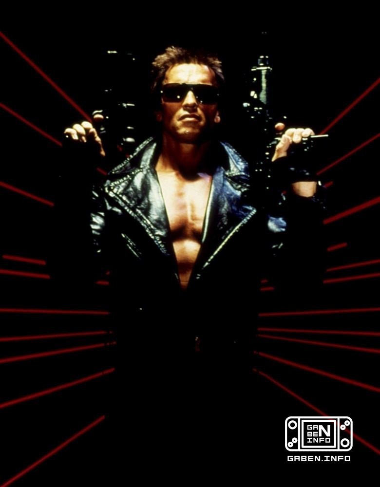 Арнольд Шварценеггер для промо к фильму "Терминатор" (1984)