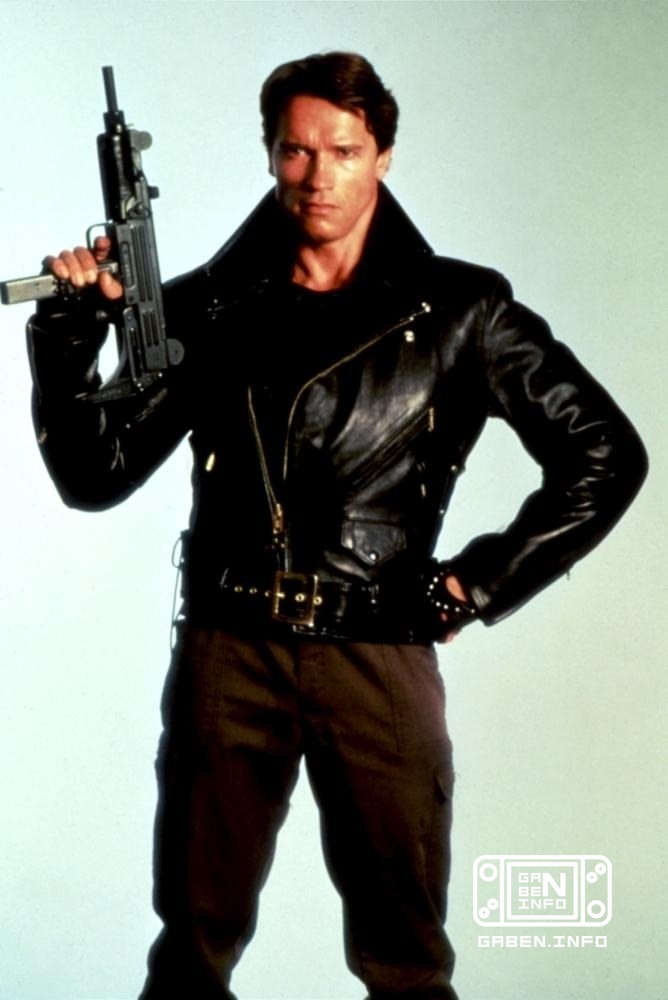 Арнольд Шварценеггер для промо к фильму "Терминатор" (1984)