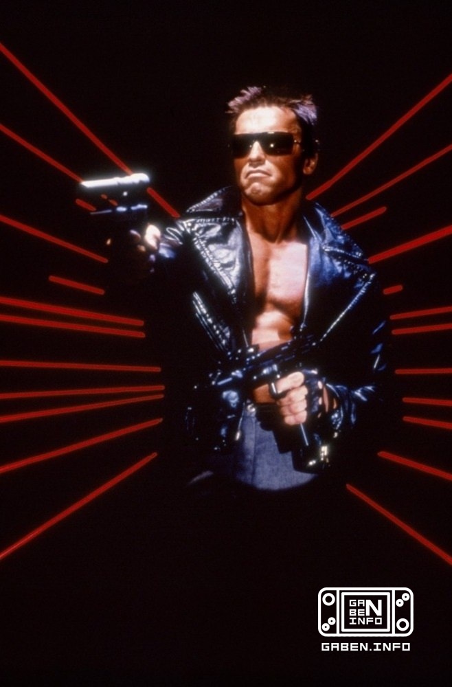 Арнольд Шварценеггер для промо к фильму "Терминатор" (1984)