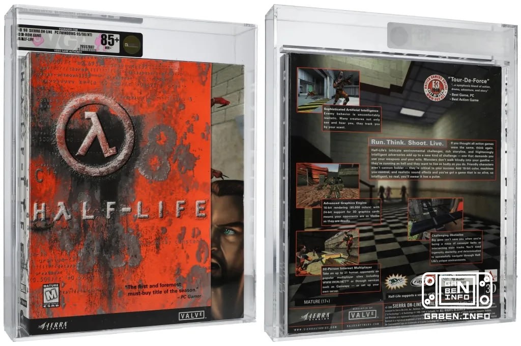A sealed copy of Half-Life has become the most expensive PC game ever sold at auction. A sealed copy of the original 199...