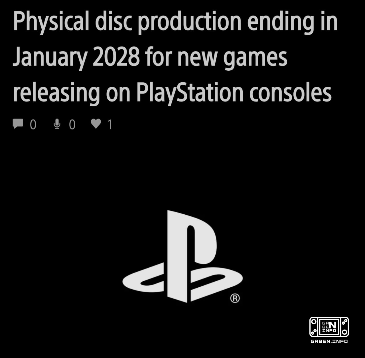 ‼️Диски с играми для PlayStation исчезнут в 2028 году Компания официально объявила о прекращении их производства. Новые ...