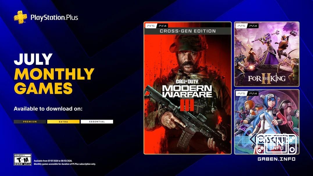 PS Plus: игры на июль 2026 года Будут доступны с 7 июля. • Call of Duty: Modern Warfare III – Cross-Gen Bundle | PS5, PS...