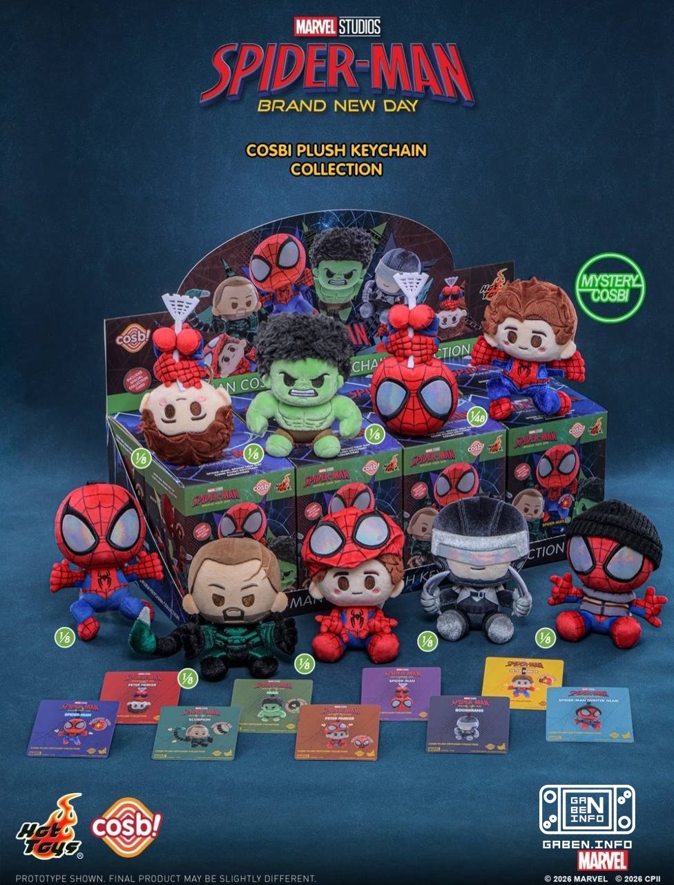 Hot Toys представили фигурки по фильму «Человек-Паук: Новый день» из линеек Plush и Booble-Head.