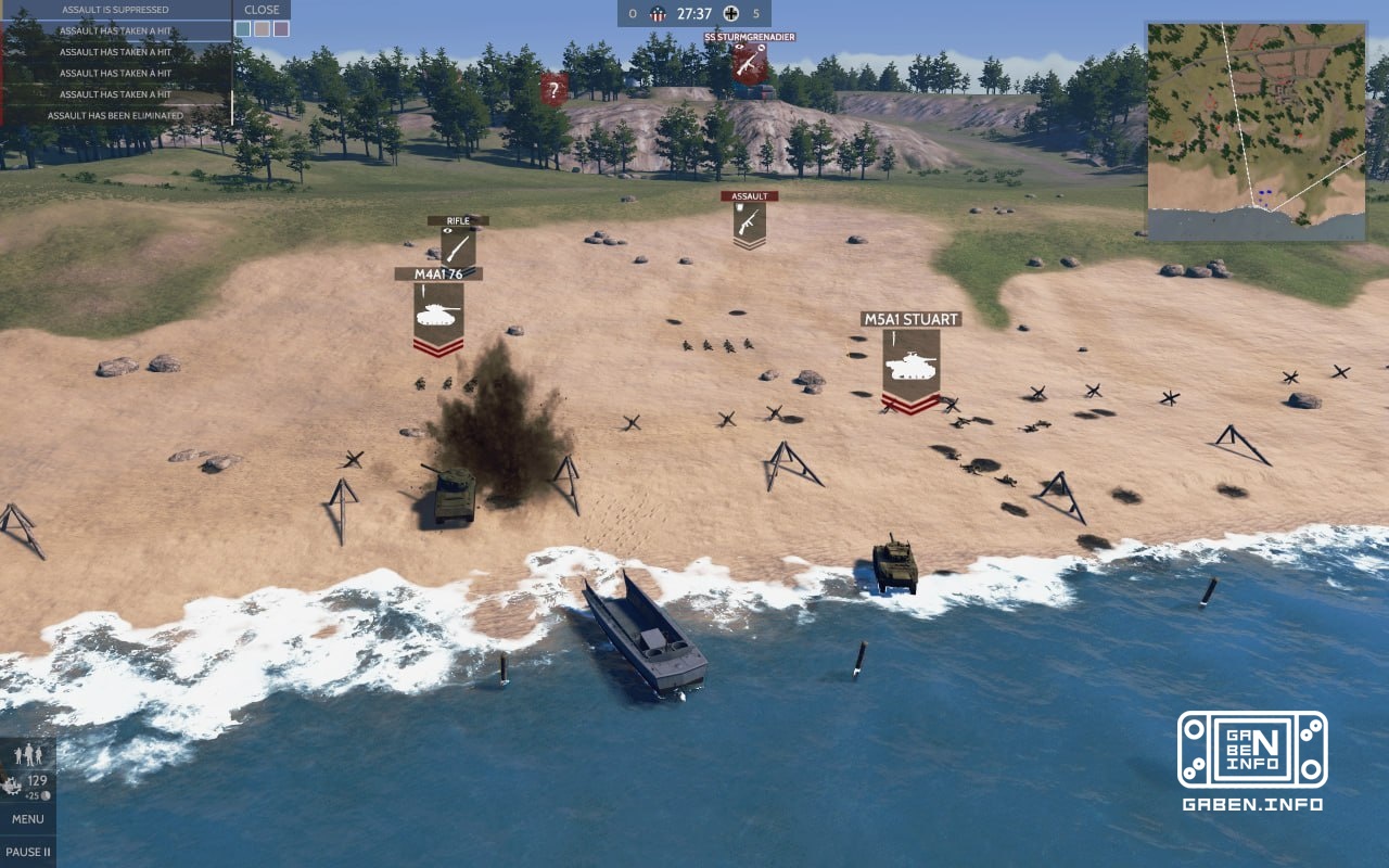 Orang Amerika telah ditambahkan ke permainan perang Battlefield Commander: WWII. Permainan perang taktis tentang Perang ...