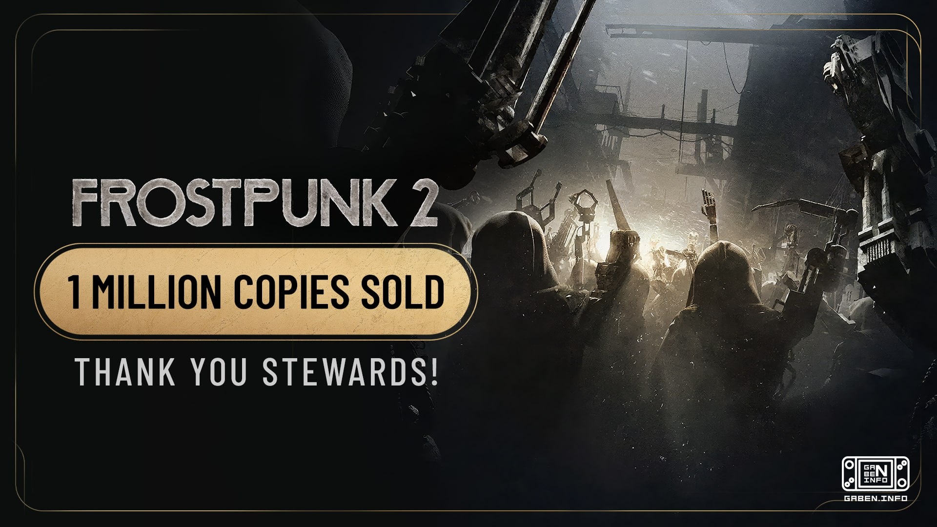 Frostpunk 2 купило 1 млн Ебен'Градцев Продолжаем морить голодом и кормиться опилками!