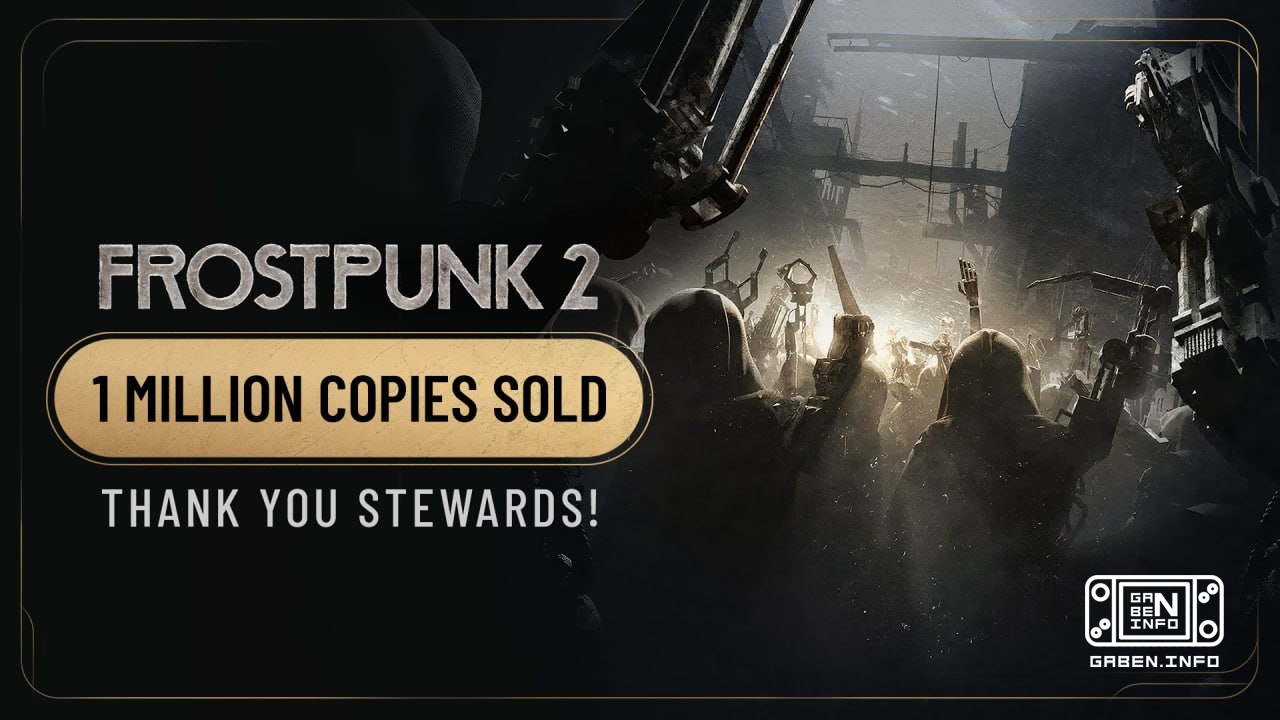 Продажи Frostpunk 2 достигли миллиона копий. В 11 bit studios намерены продолжить поддержку игры — до конца года заплани...
