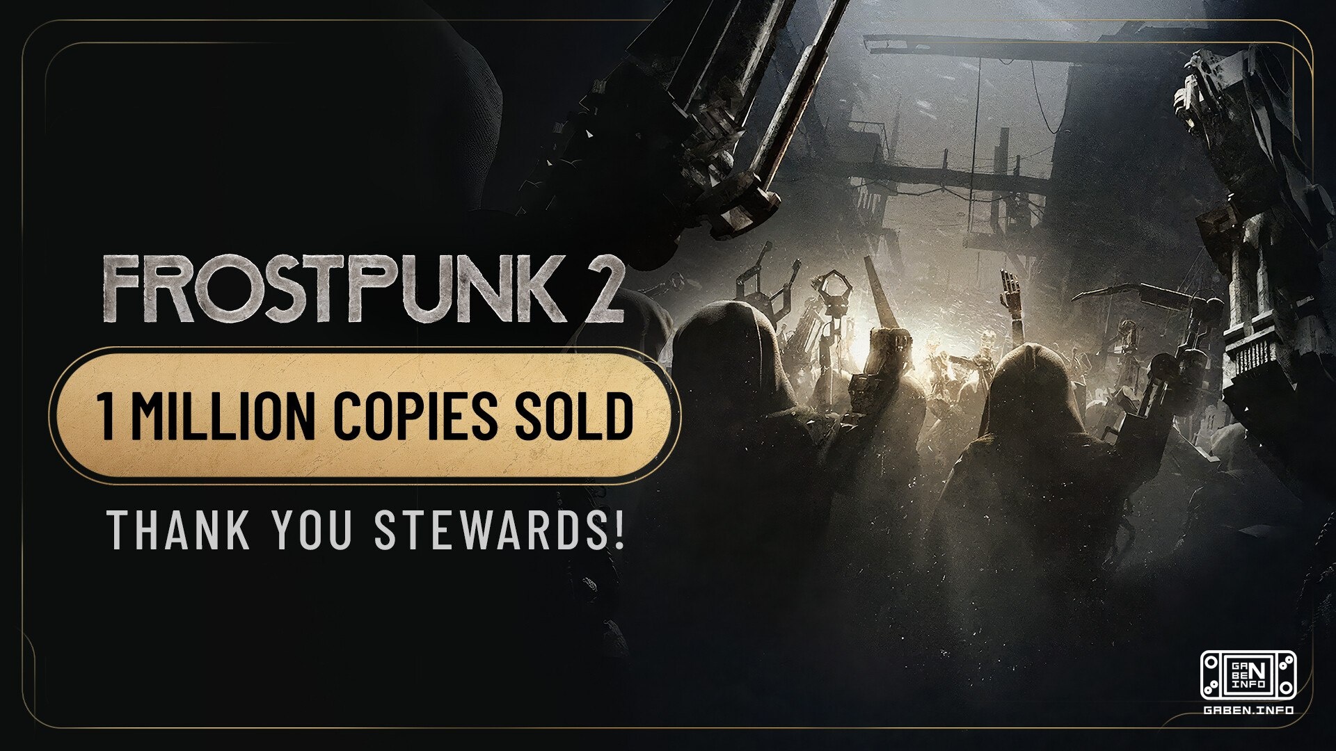 👏 Далеко не 5 миллионов копий, как у первого Frostpunk, но и 1 миллион для сиквела, который в комьюнити приняли так себе...
