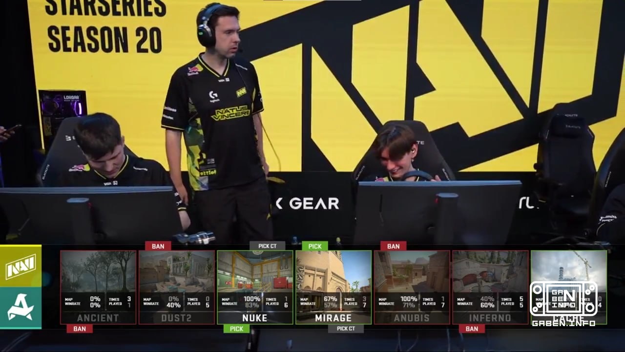 ️ 第1戦 Natus Vincere チーム2戦 CS.MONEYのスキンを選び 試合を染めてください