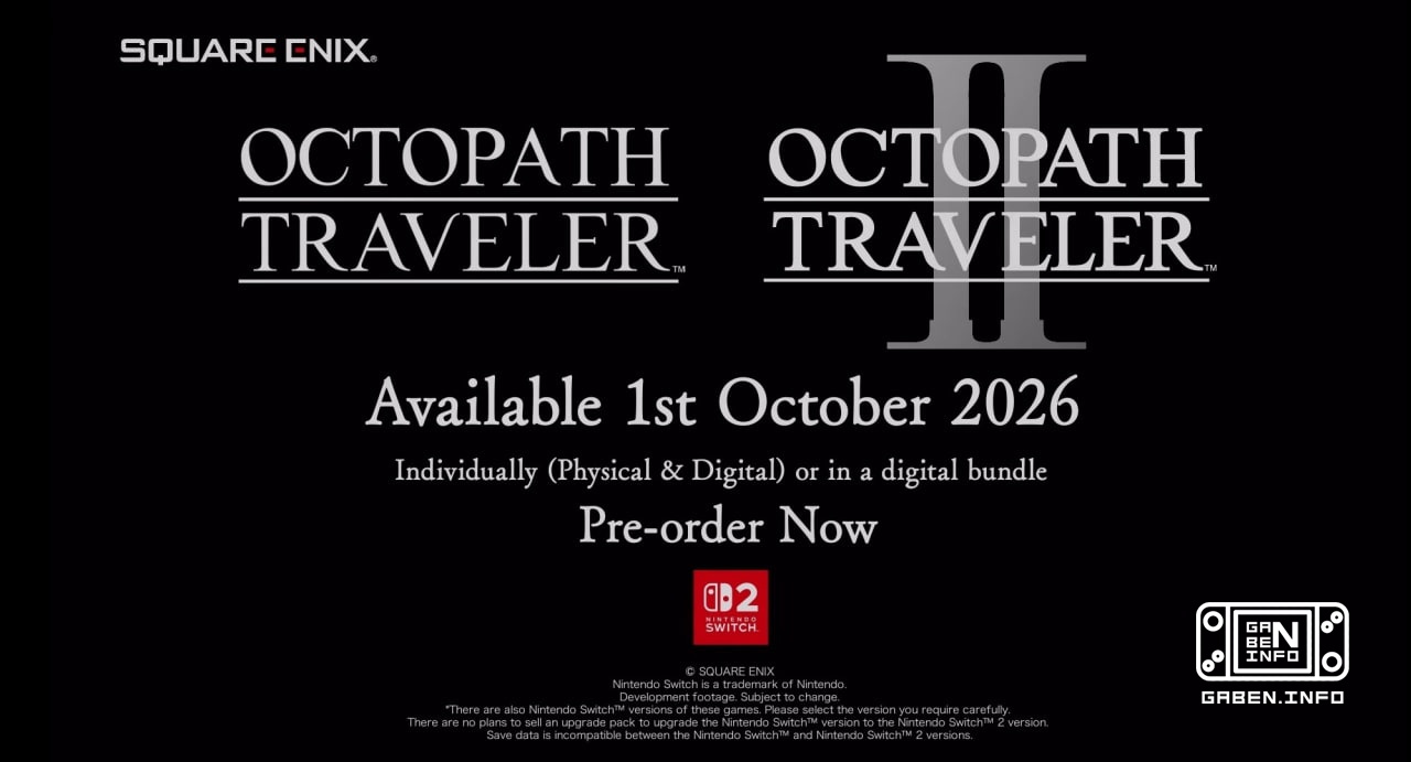 Обе части Octopath Traveler выпустят на западе только с 1 октября для Switch 2 В Японии релиз уже состоялся с английским...