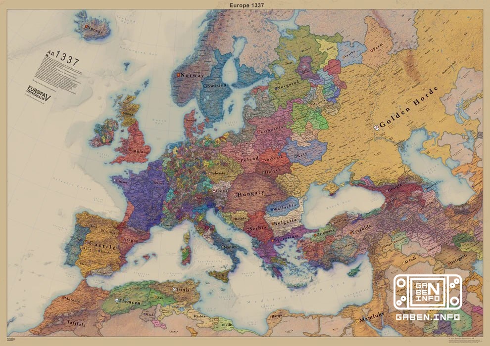 Paradox ha lanzado un mapa en papel de Europa Universalis V. En colaboración con la empresa lituana Kartenverk, Paradox ...