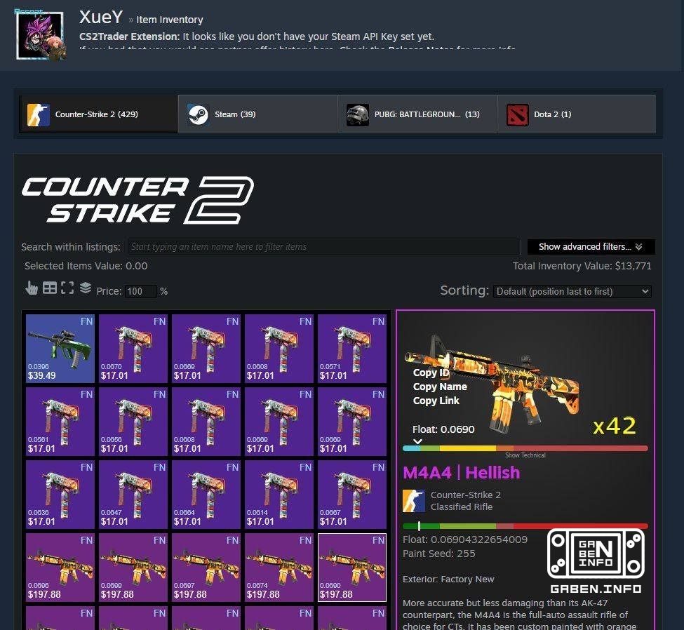 🔖M4A4 |今月、「工場直送」品質の Adok が中国で積極的に購入されています。 🚨中国人は市場が衰退する中、口座を工場の皮で満たし続けている。このM4A4の価格が今月、去年の9月の価格まで下がってしまいました…。 そして今、このスキン...