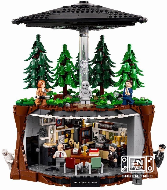 Lego lançará um conjunto baseado em Arquivo X Os fãs da série poderão montar uma clareira na floresta com um OVNI flutua...