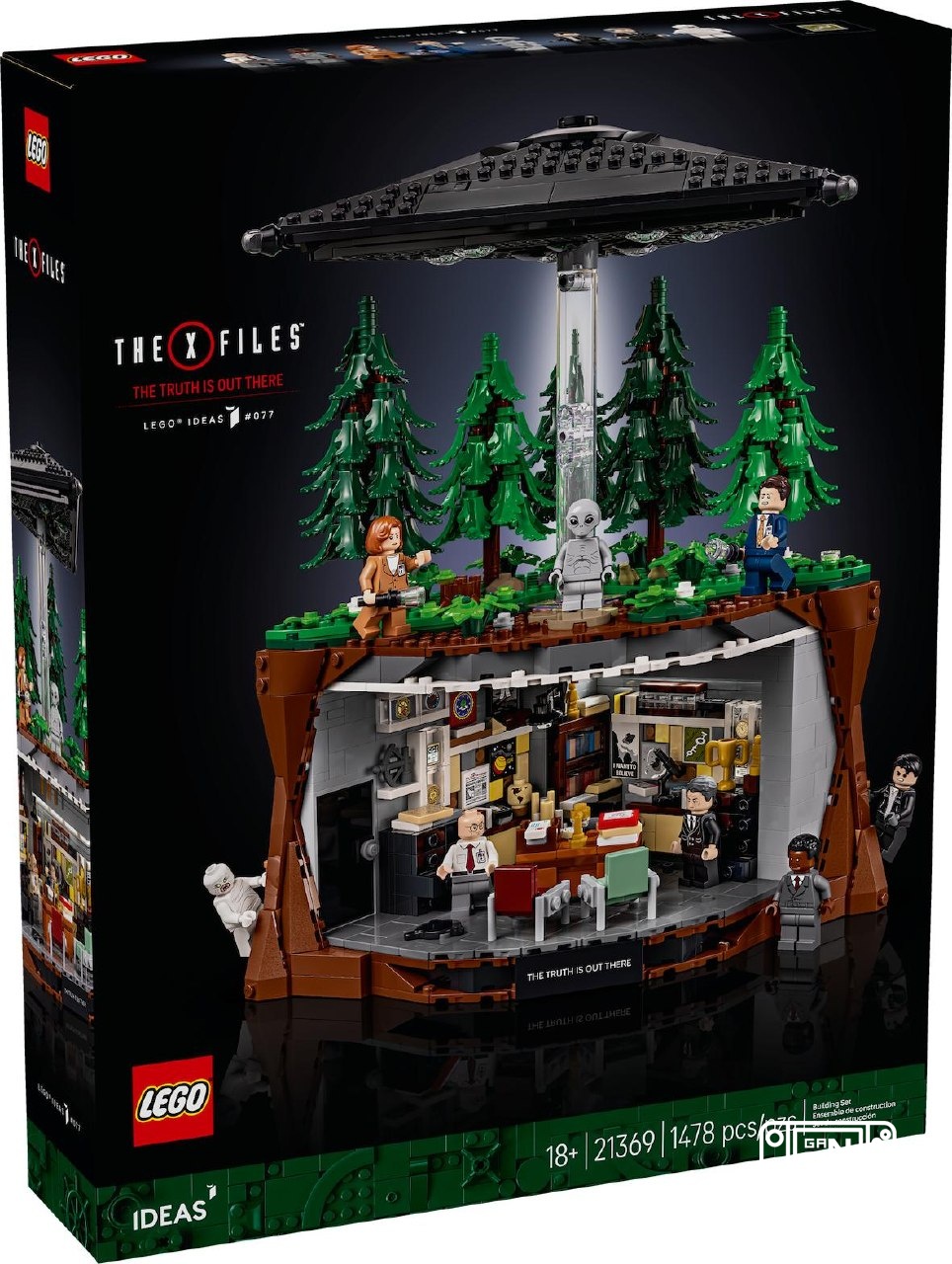 Lego lançará um conjunto baseado em Arquivo X Os fãs da série poderão montar uma clareira na floresta com um OVNI flutua...