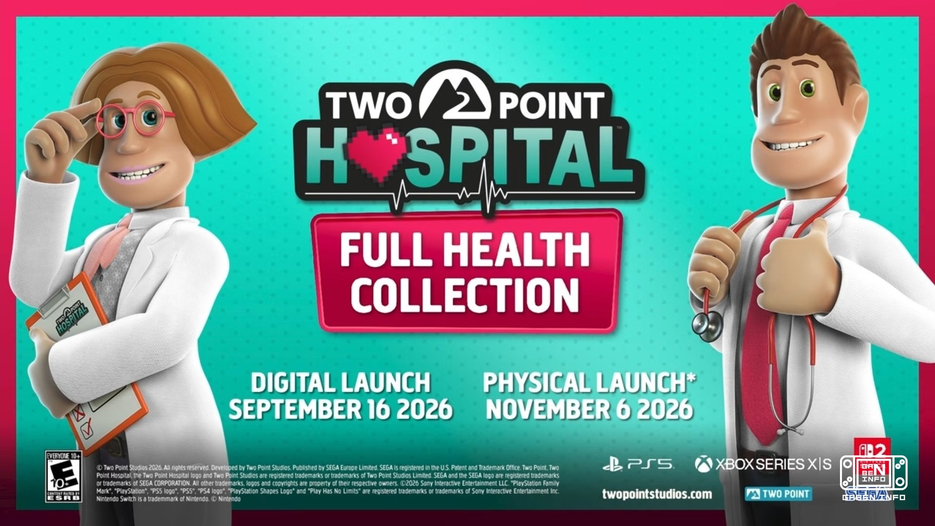 Two Point Hospital se lanzará en consolas modernas con todos los complementos SEGA ha publicado el primer tráiler de Two...
