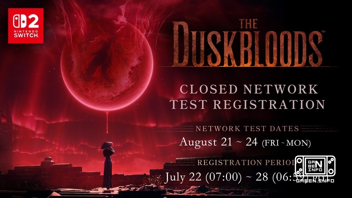 Aujourd'hui, vous pouvez vous inscrire au test fermé de The Duskbloods. Cela peut être fait sur le site officiel à 17h00...