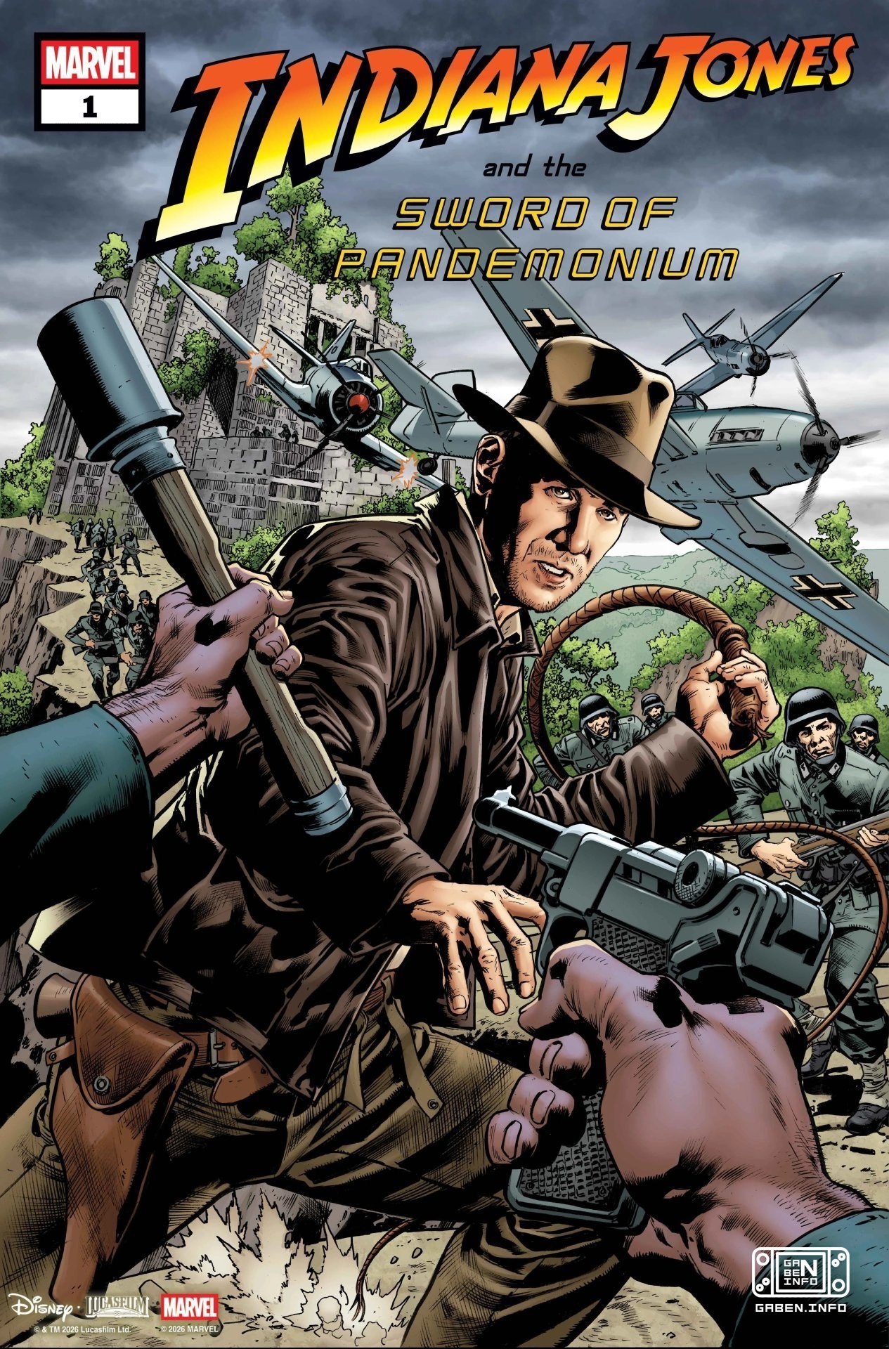 Foi anunciada a linha de quadrinhos Indiana Jones e a Espada do Pandemônio, na qual o lendário arqueólogo irá em busca d