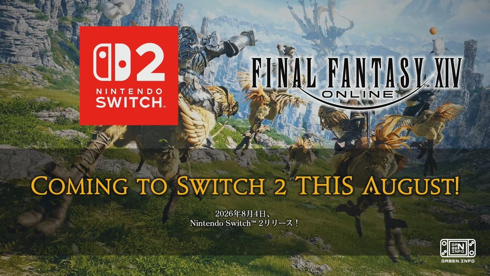 Final Fantasy XIV will be released on Nintendo Switch 2 on August 4. The starter edition will cost $20, but you will hav...