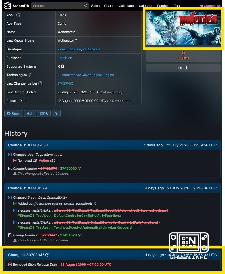 RUMEUR : Le remaster de Wolfenstein 2009 pourrait être diffusé à la Quakecon. Un jeu qui a été retiré de la vente a vu s...