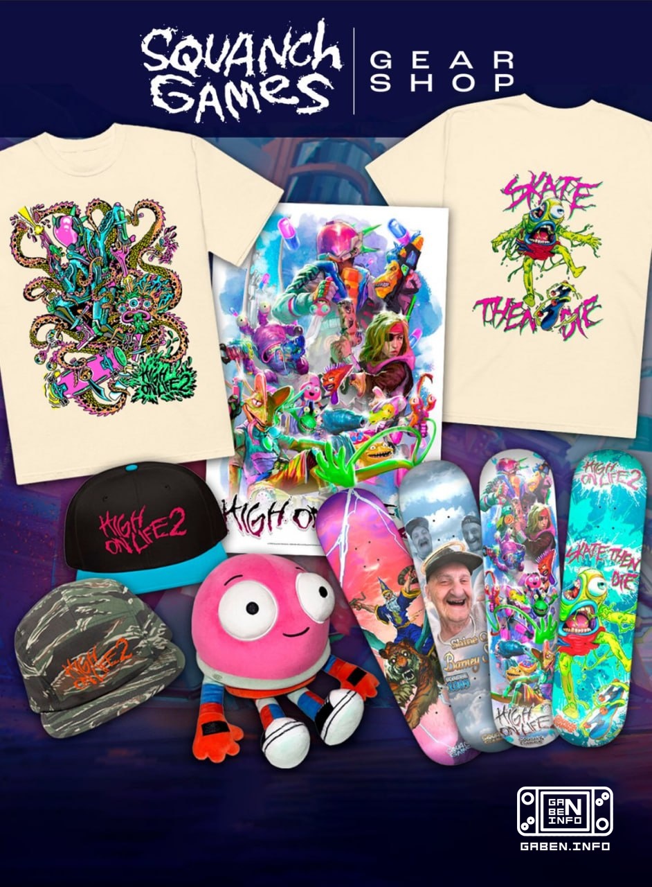 High on Life erhielt einen eigenen Merch auf der Website von Squanch Games. Witzig ist, dass das beste Merch (in Form de...