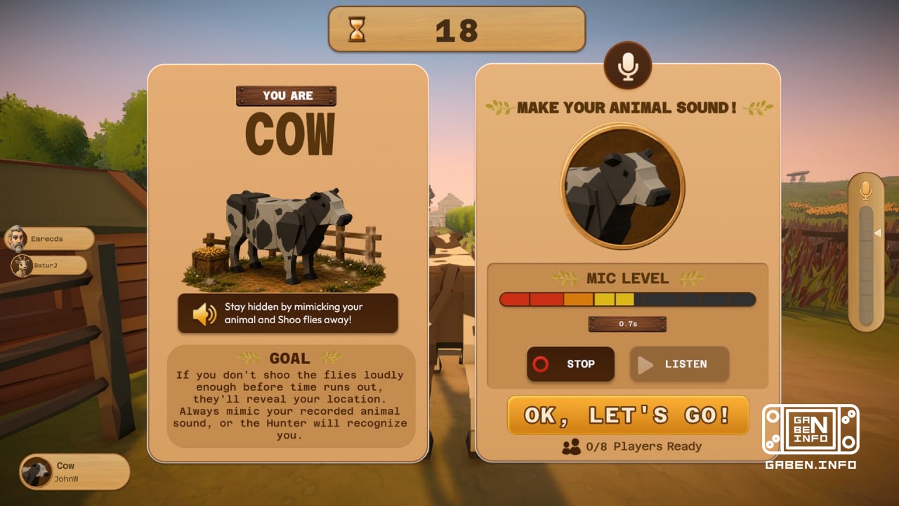 Let's become pigs and roosters - co-op hide and seek Moo Who will be released on Steam 🟠Gathering a company for 2-8 peop...
