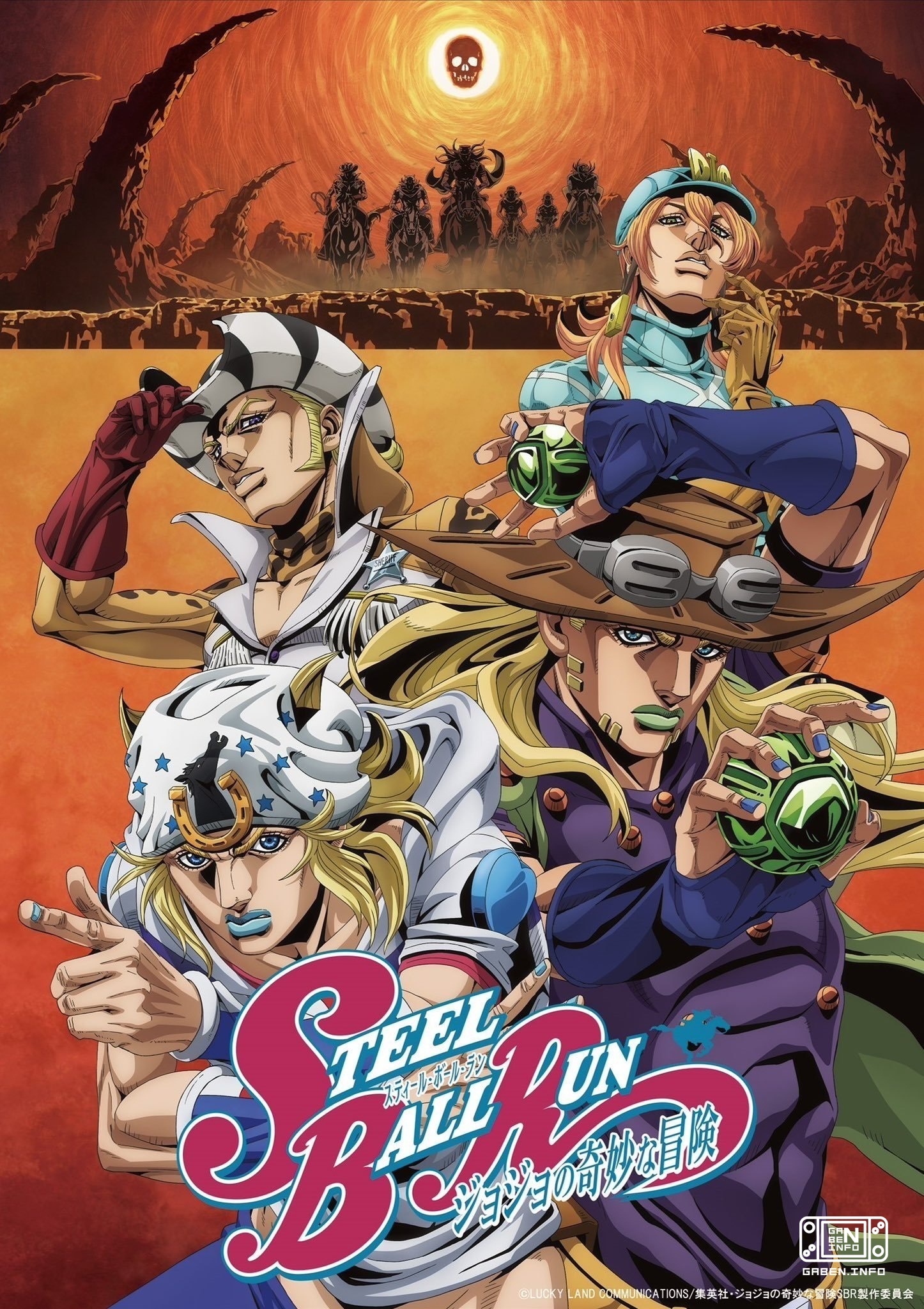 يشرح منتج JoJo's Bizarre Adventure: STEEL BALL RUN، نوريكو دوهي، سبب إصدار الأنمي على شكل أجزاء: —يجب أن يبدو سباق الخيل...