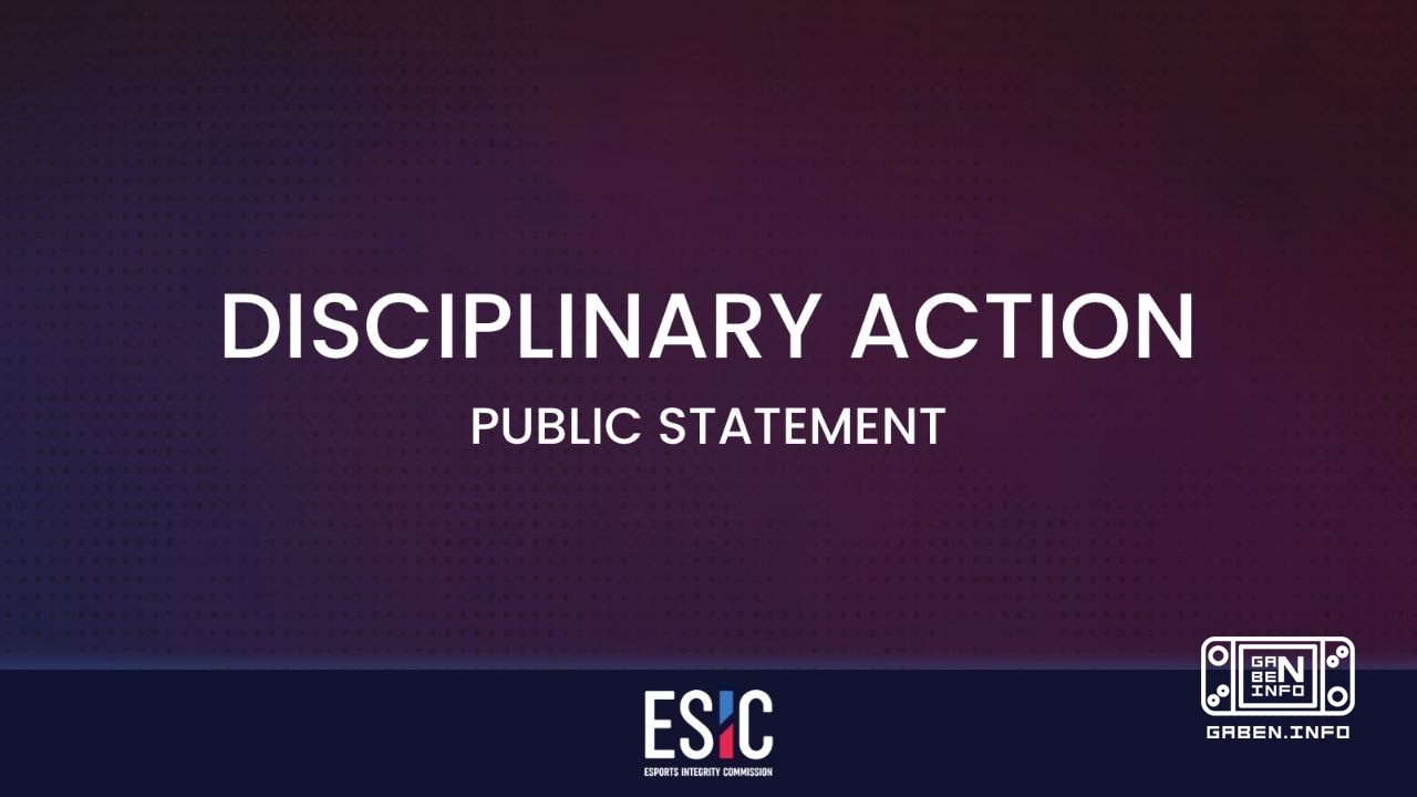 ESIC banned 5 NOMERCY players for manipulation at the ROMAN IMPERIUM CUP VII. The sanctions apply to all ESIC partner to...