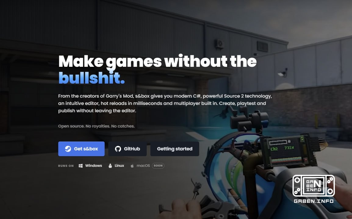 ️ S&BOX is FREE, well, as we speak... Project creator Harry Newman has announced that s&box will move to a free-to-play ...