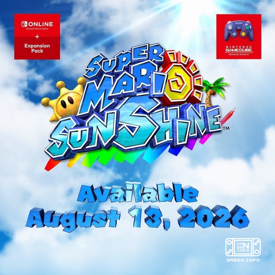 Super Mario Sunshine and two games for Virtual Boy 4 will be added in August from Nintendo to the extended Switch Online...