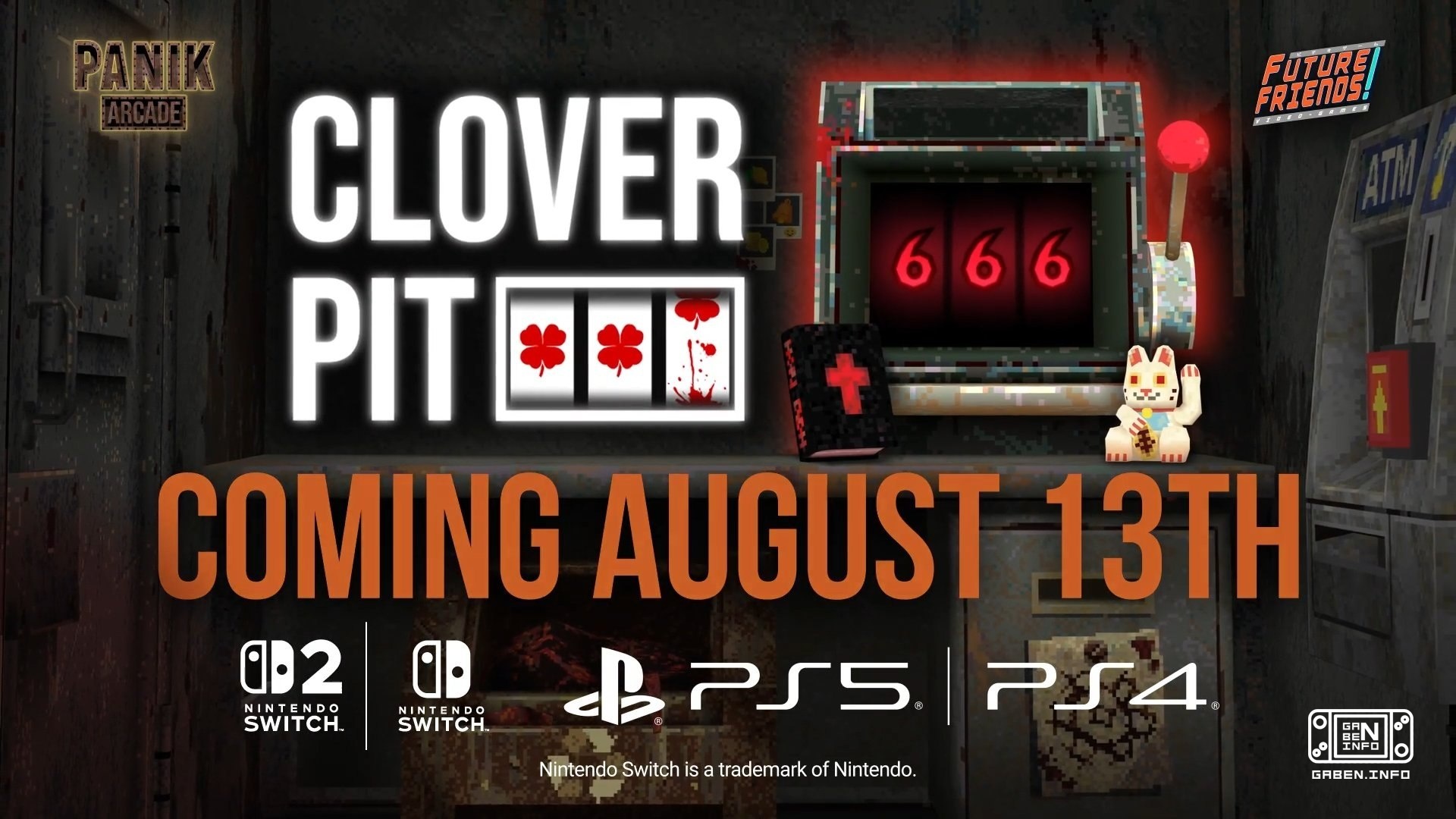 Clover Pit จะเปิดตัวให้กับ PS5/PS4 และ Switch/Switch 2 ในวันที่ 13 สิงหาคมนี้