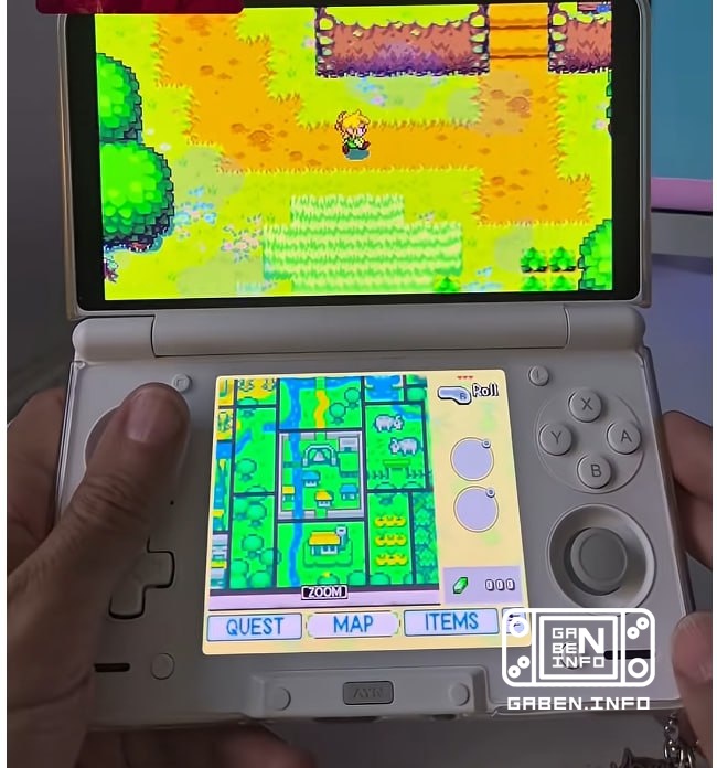 хехе, следом за link to the past сделали двухэкранный порт другой зельды — minish cap. Но пока только для андроида. Ждём...