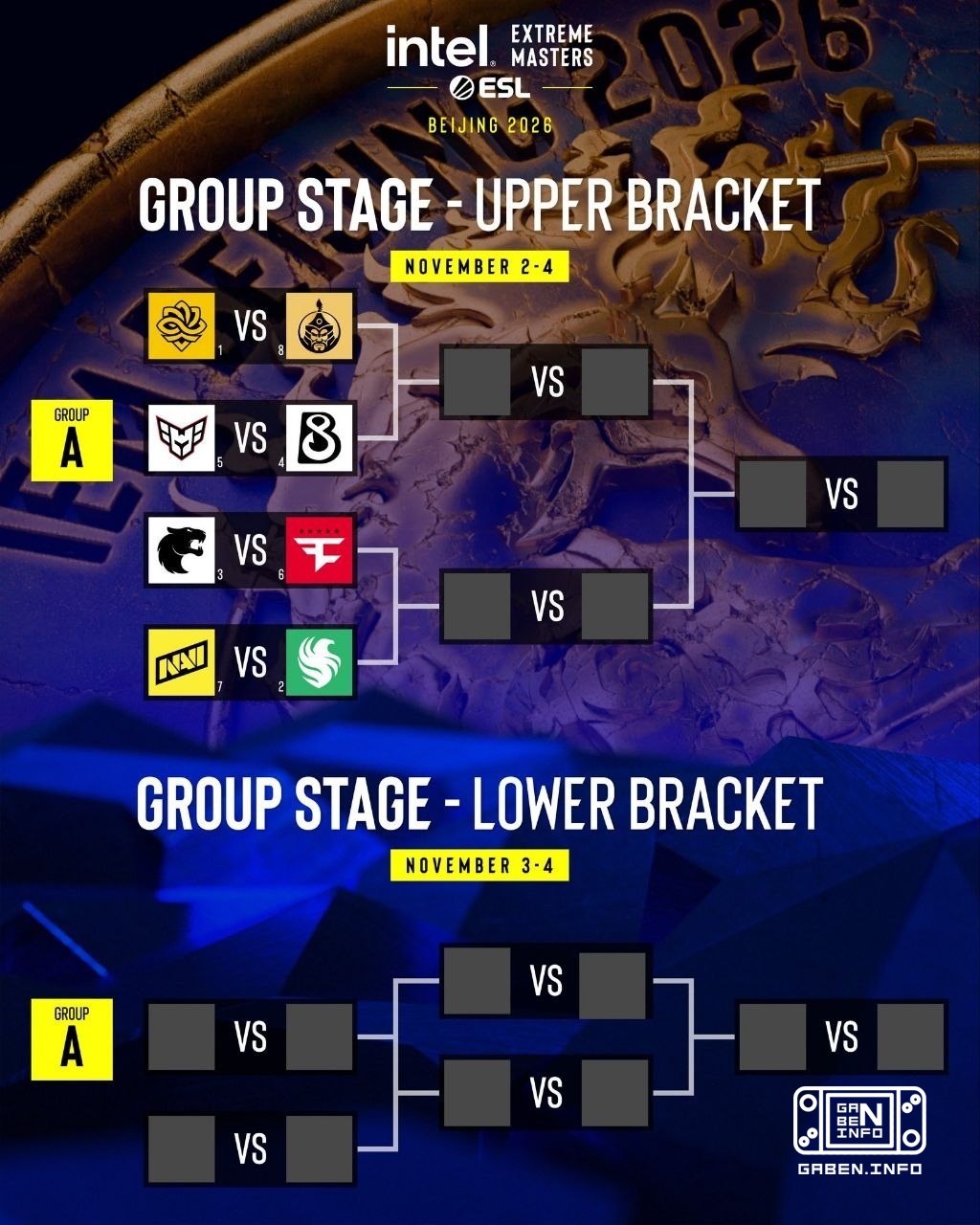 ESL опубликовали первые матчи IEM BEIJING 2026. 🏆 Counter-Strike