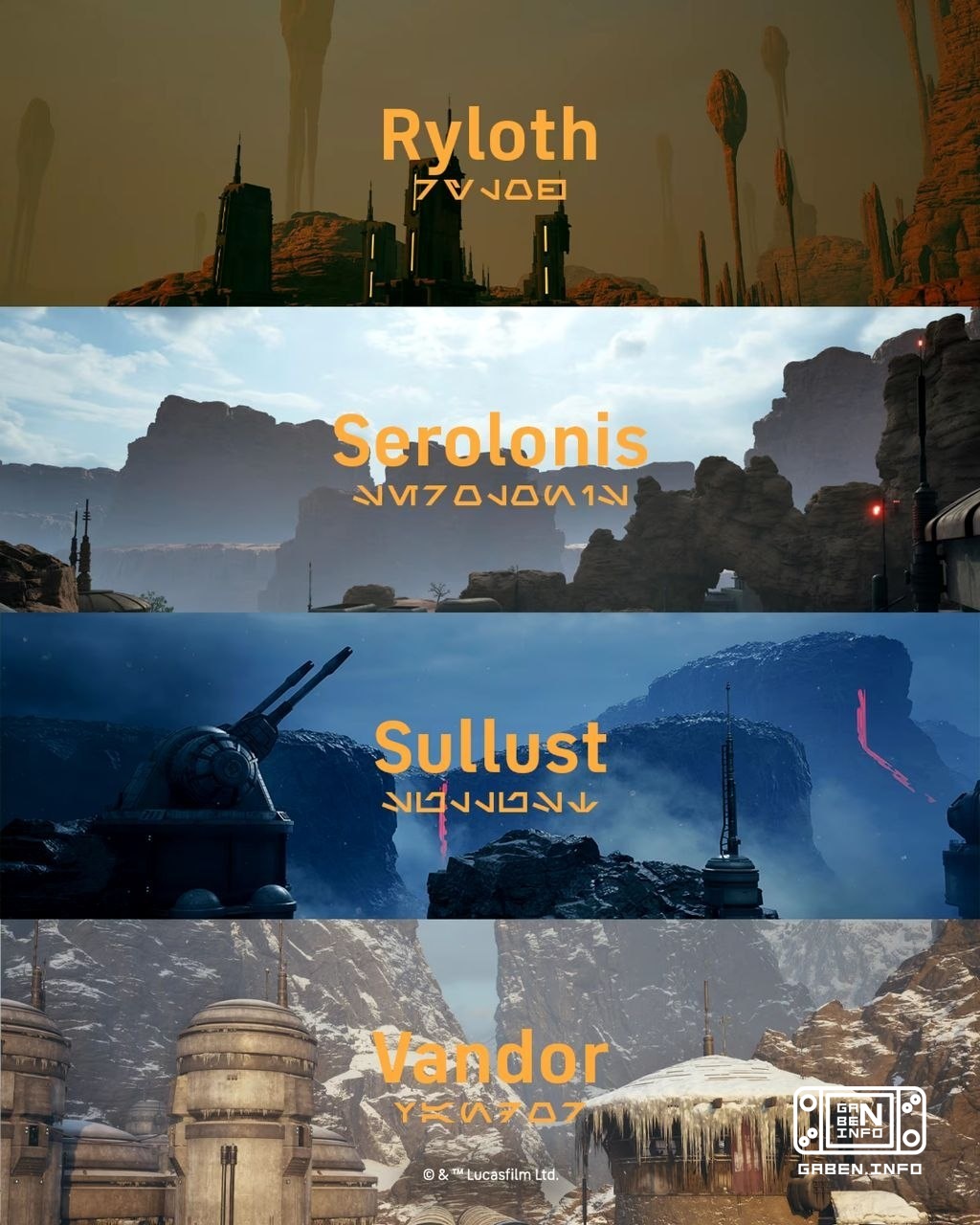 ⚔️ EA раскрыла 11 планет, на которых будут происходить сражения в Star Wars: Zero Company — в списке Анаксес, Брентаал, ...