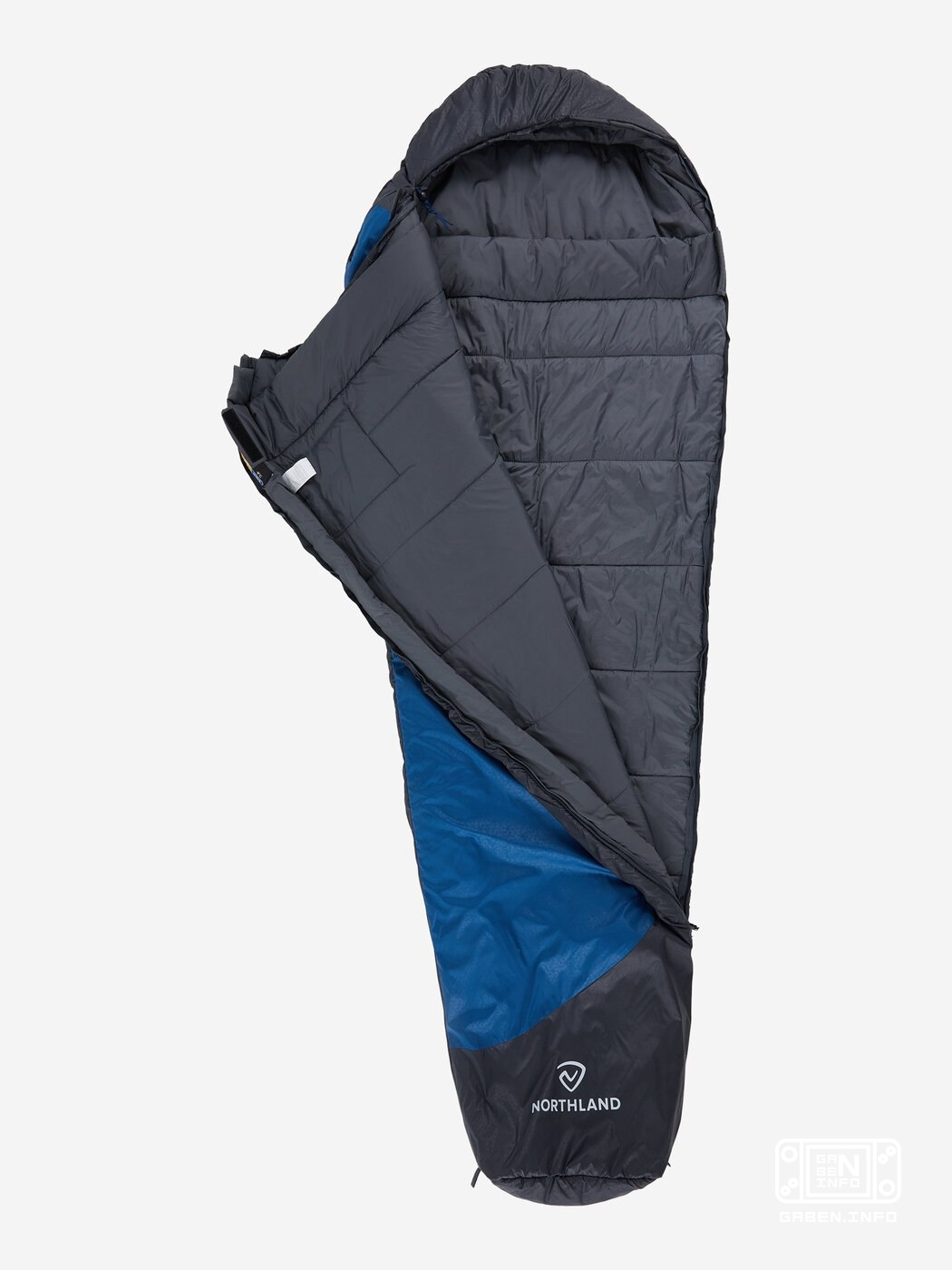 Northland Hypnos -4 links, Blau Schlafsack Northland bietet Komfort während der Nacht in der Natur Erfahren Sie mehr spo...
