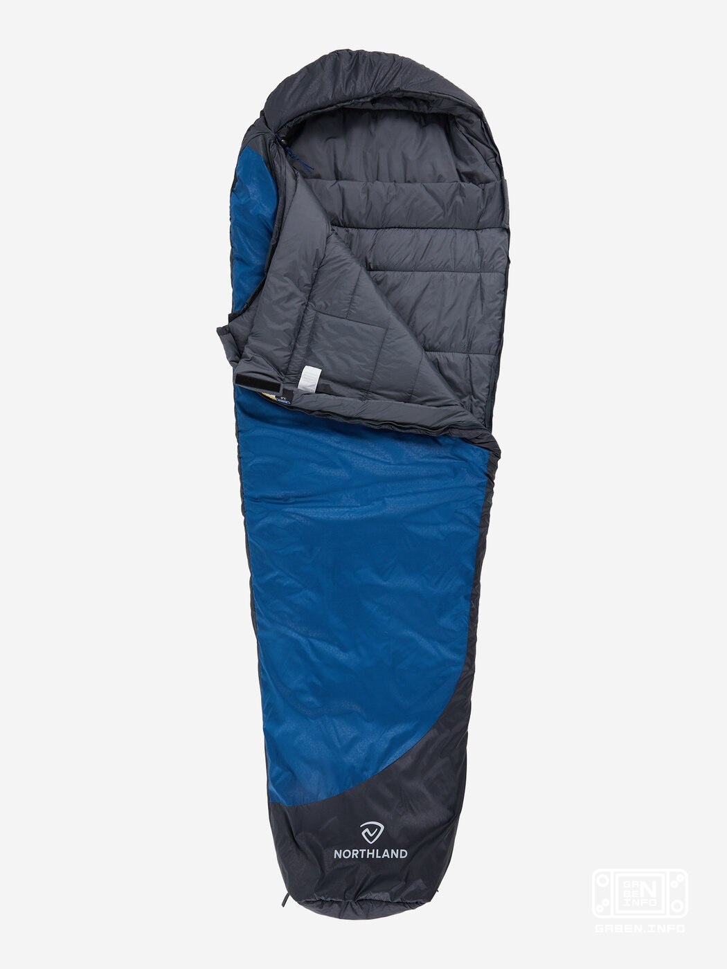 Northland Hypnos -4 links, Blau Schlafsack Northland bietet Komfort während der Nacht in der Natur Erfahren Sie mehr spo...