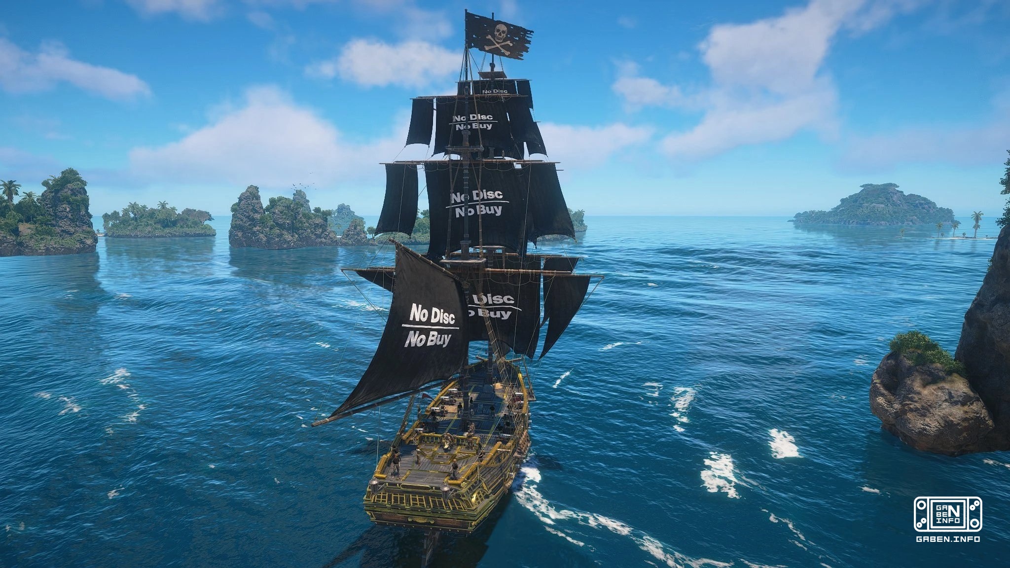 The new mode for Assassin's Creed Black Flag Resynced allows you to decorate the Galk with sails in the style of the No ...