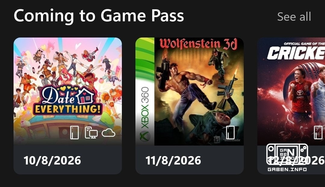 O Wolfenstein 3D vai ser lançado no XBOX Game Pass em 11 de agosto. Parece que as rumores de reedição de partes antigas ...