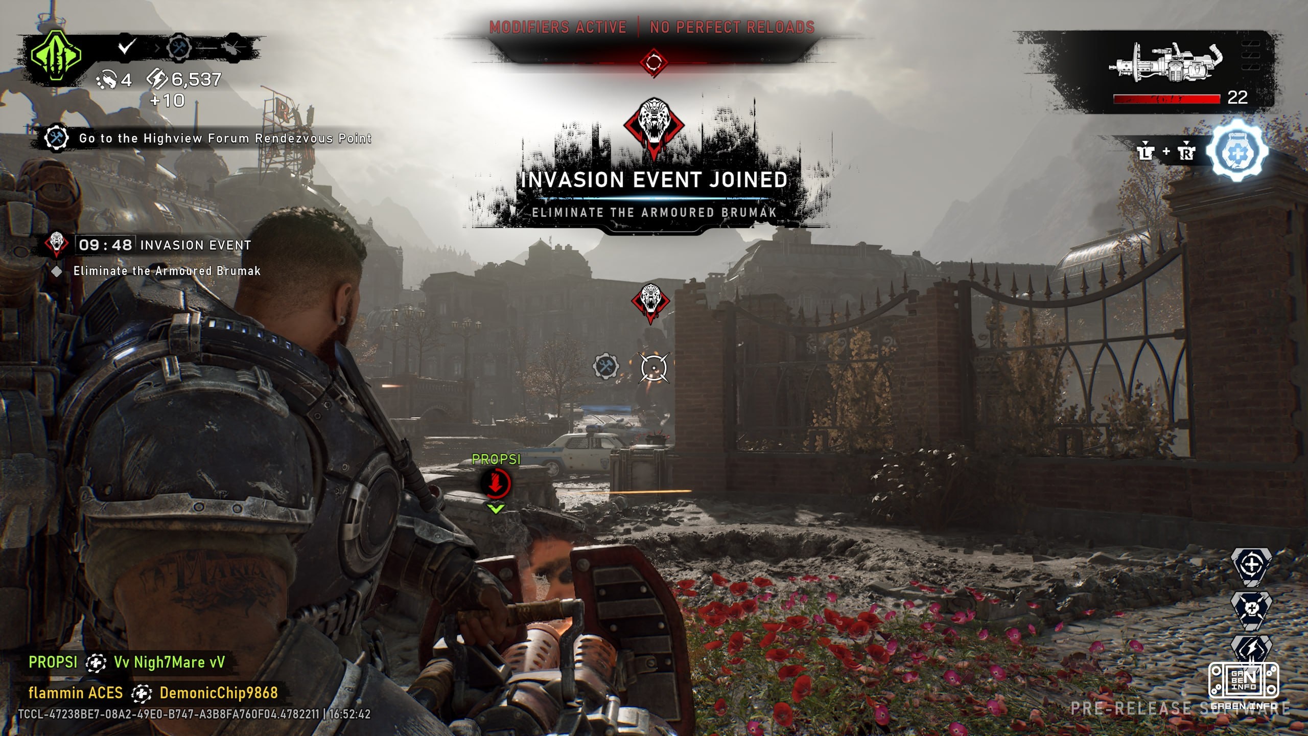 De Beslag op Horde in Gears of War: E-Day is een nieuwe versie van Helldivers 2. Drie teams van vier mensen lopen elk ov...