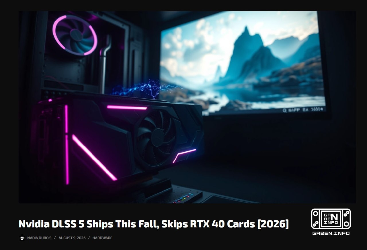 ️DLSS 5 will only work on RTX 50 series Unlike simple upskilling or frame generation, DLSS 5 fully processes visual styl...