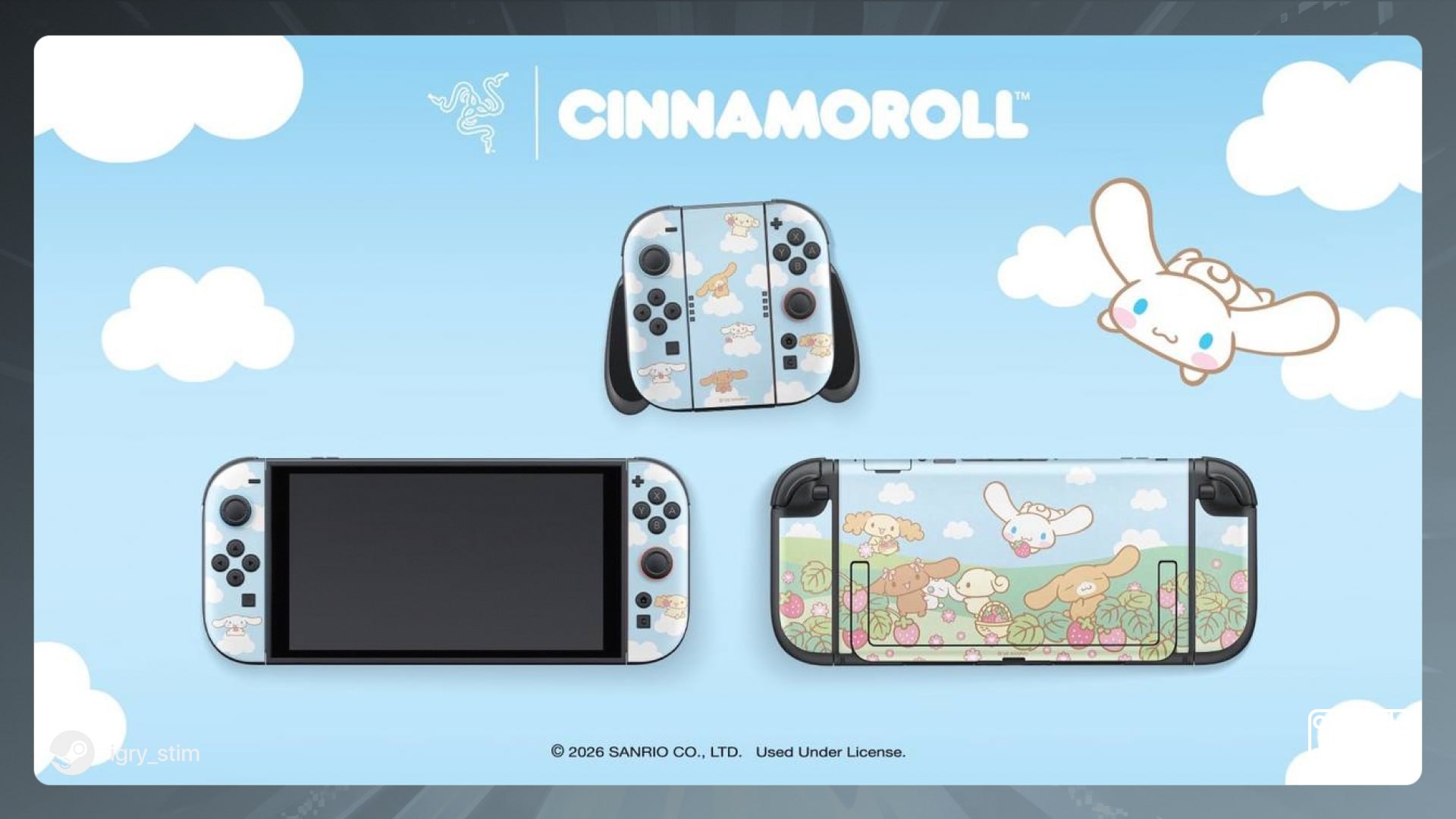 Nintendo Switch 2 has the best men 's skins Razer collaborated with Sanrio to showcase designs from My Melody, Cinnamoro...