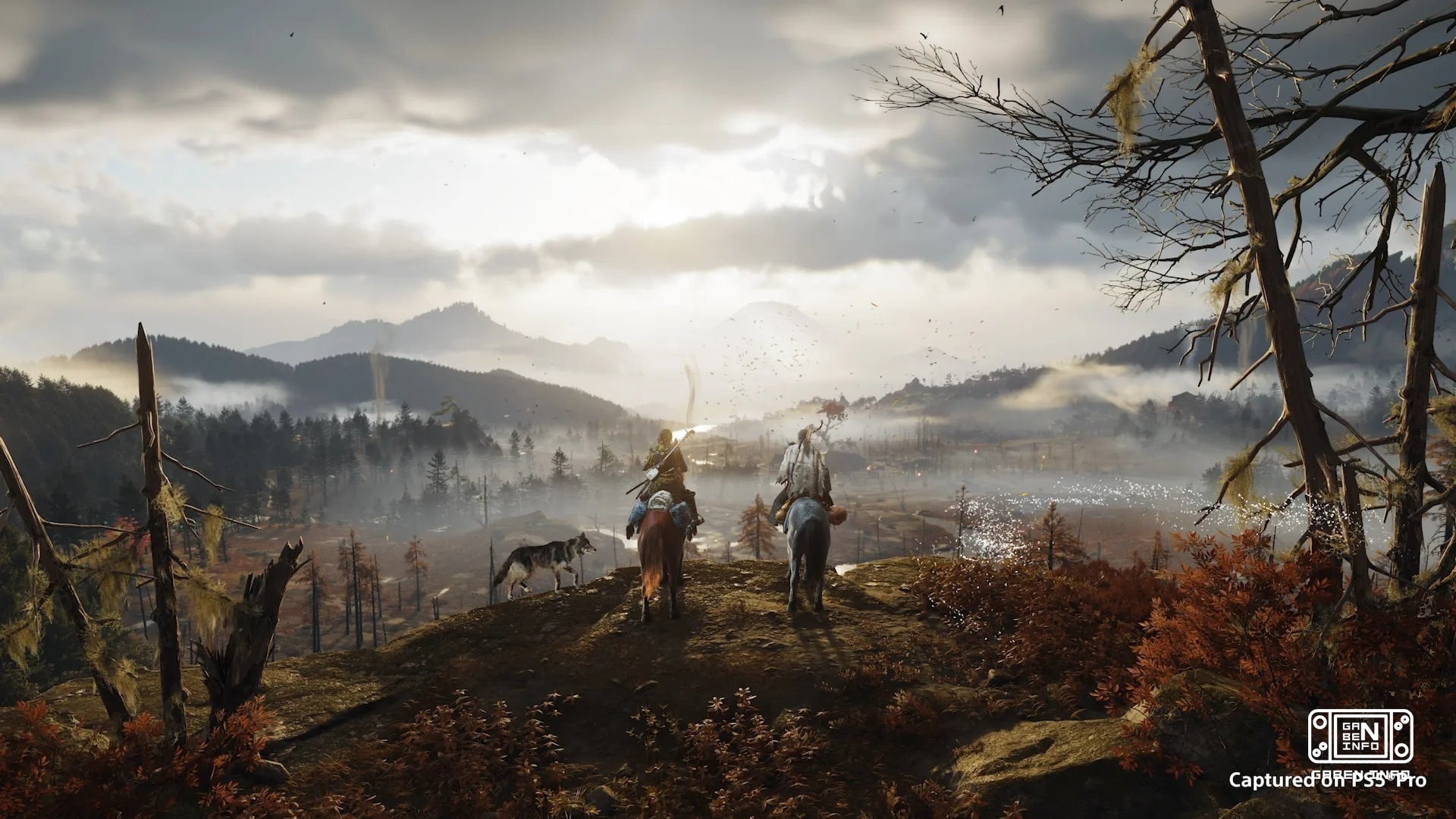 Ghost of Yoteiのニューアートとスクリーンショット 詳細 Complete版 DLCについて • Echoes of Sekigaharaは,アツーがセキガハラ戦に参加した時,現時と過去のタイムラインの間に起こります. リアル日...