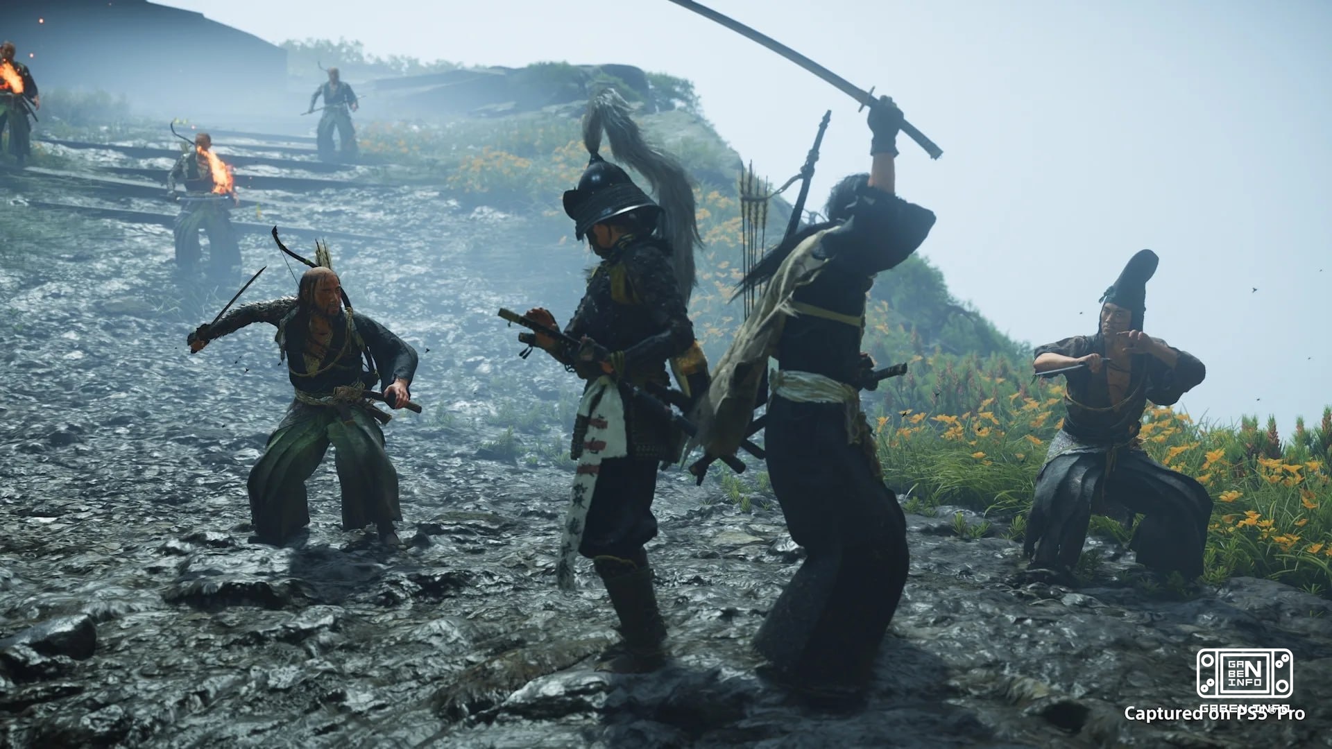 Ghost of Yoteiのニューアートとスクリーンショット 詳細 Complete版 DLCについて • Echoes of Sekigaharaは,アツーがセキガハラ戦に参加した時,現時と過去のタイムラインの間に起こります. リアル日...