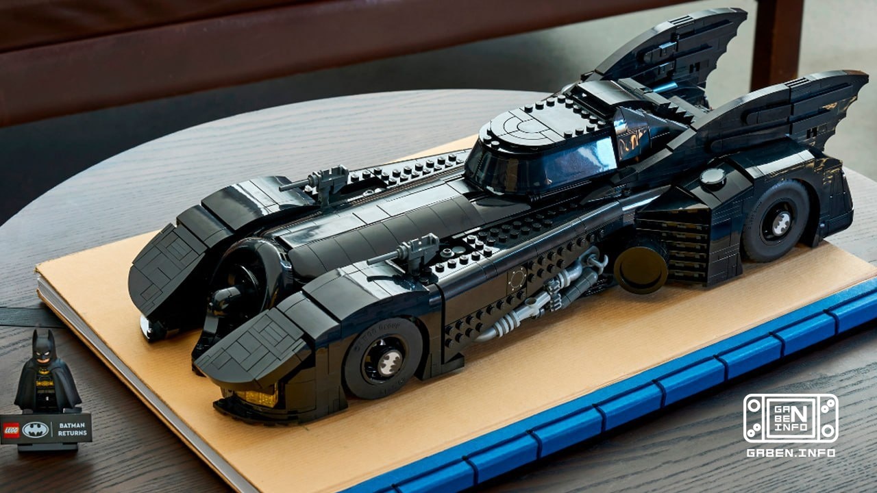 LEGO показала набор с бэтмобилем из фильма «Бэтмен возвращается» Тима Бёртона. Конструктор на 2200 деталей поступит в пр...