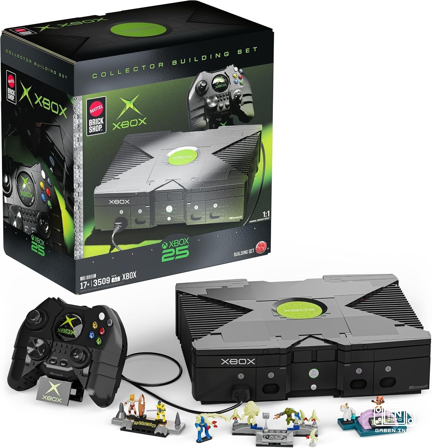 Mattel Brick Shop выпустят ЛЕГО-версию XBOX original с размером 1к1 Внутри консоли можно будет собрать диораму Psychonau...