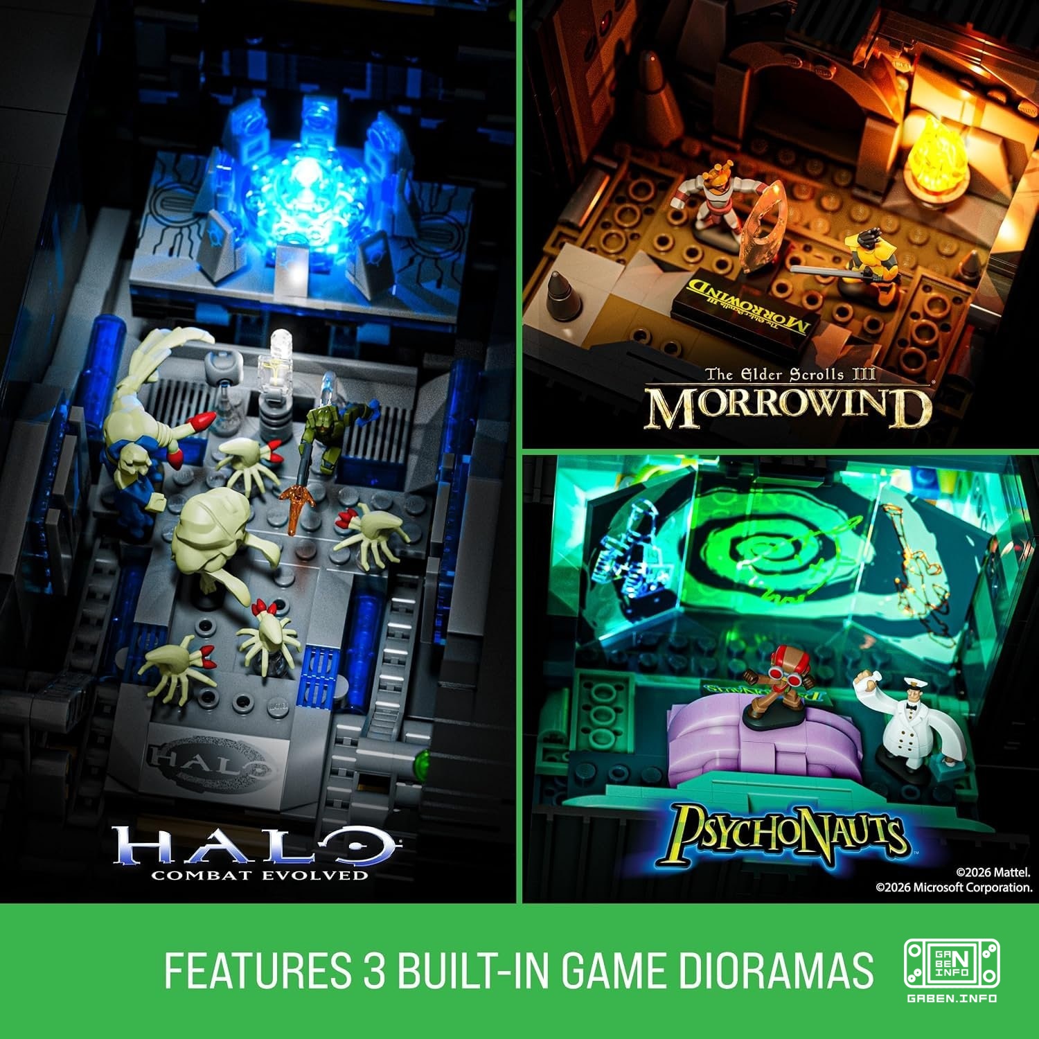 Mattel Brick Shop выпустят ЛЕГО-версию XBOX original с размером 1к1 Внутри консоли можно будет собрать диораму Psychonau...